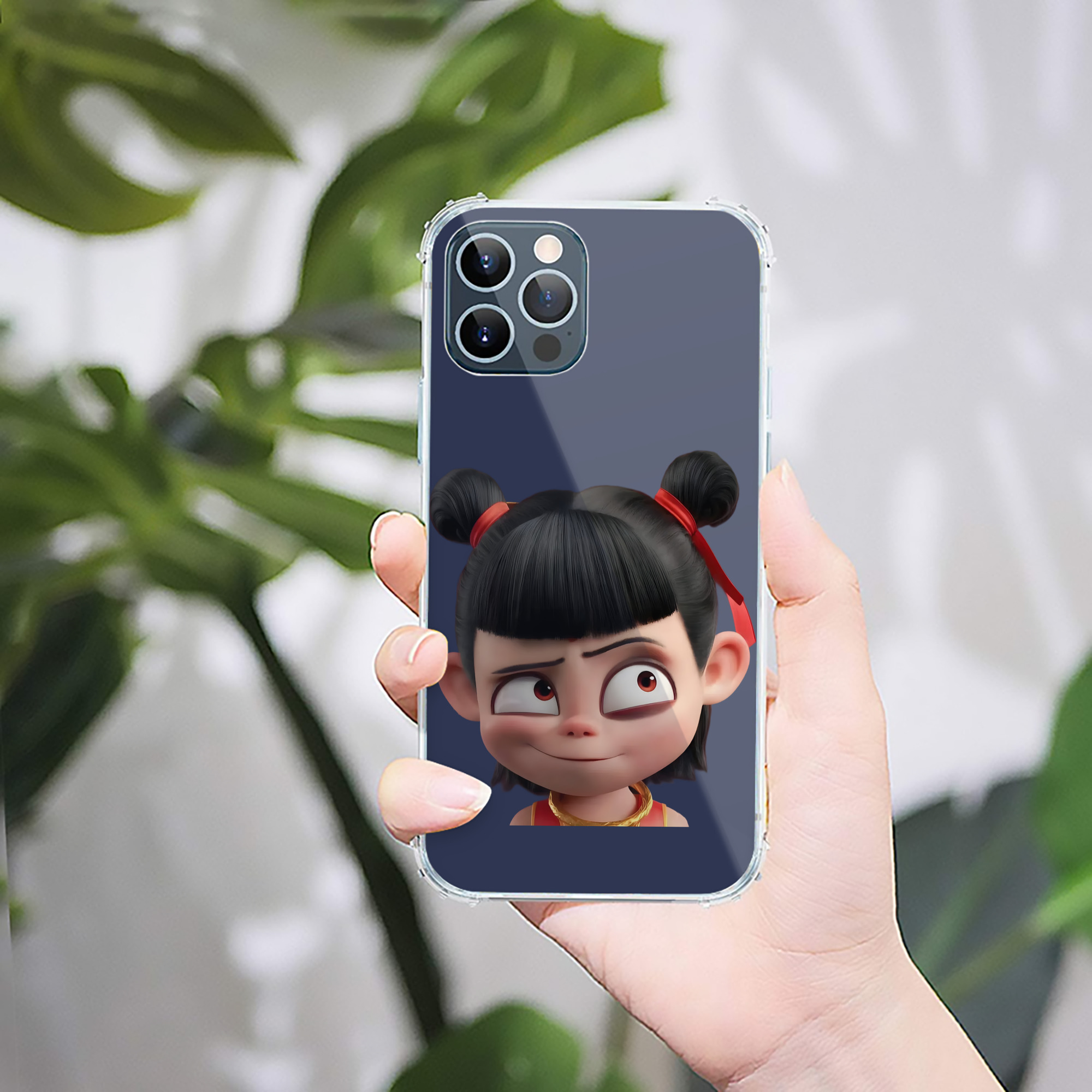 （画像用） Ne Zha 2 ナタ 魔童の大暴れ 【iPhone 12シリーズ対応】透明スマホケース（クリアソフトケース）